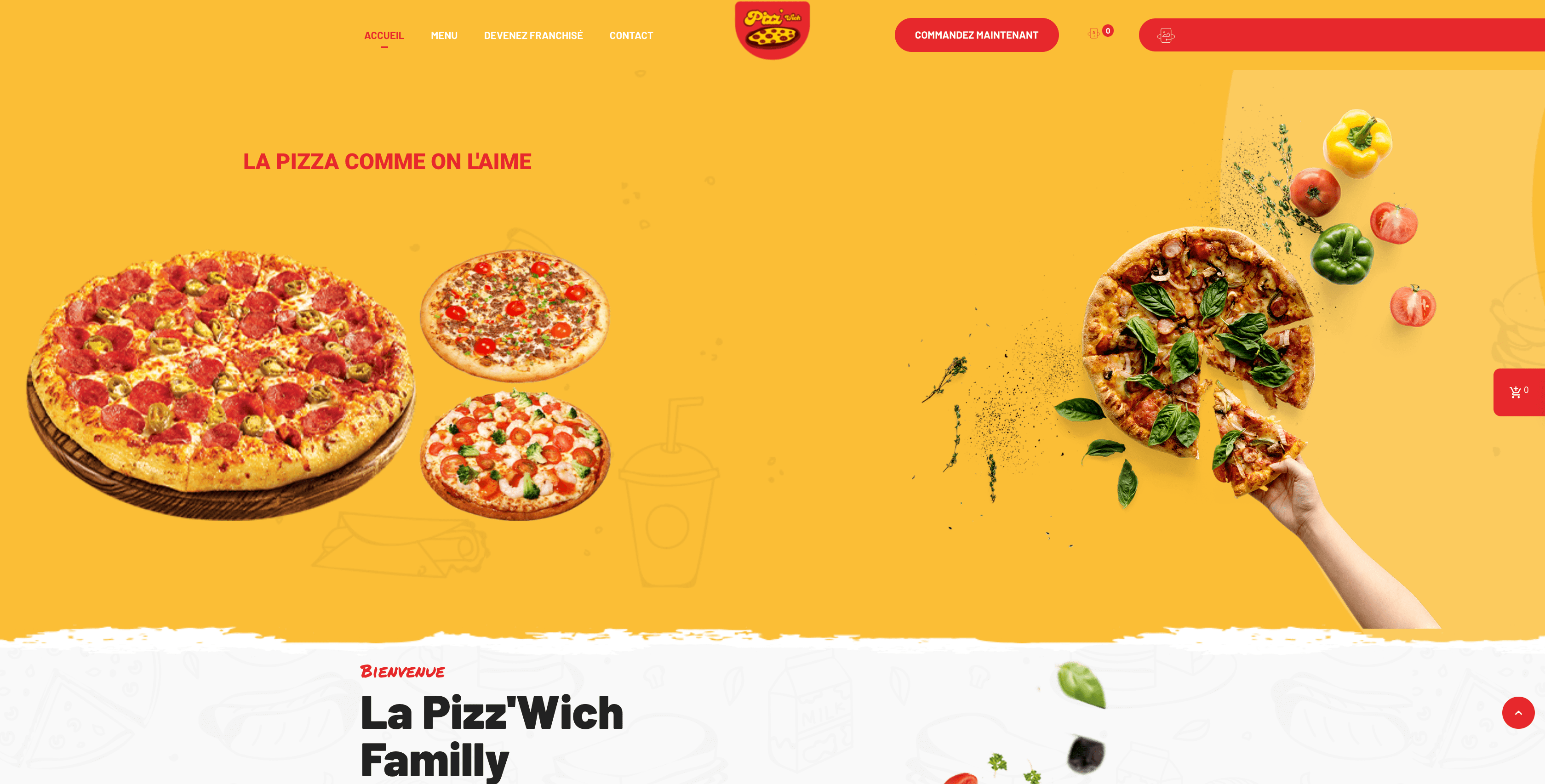 Projet Pizwich développé par ByteBloom