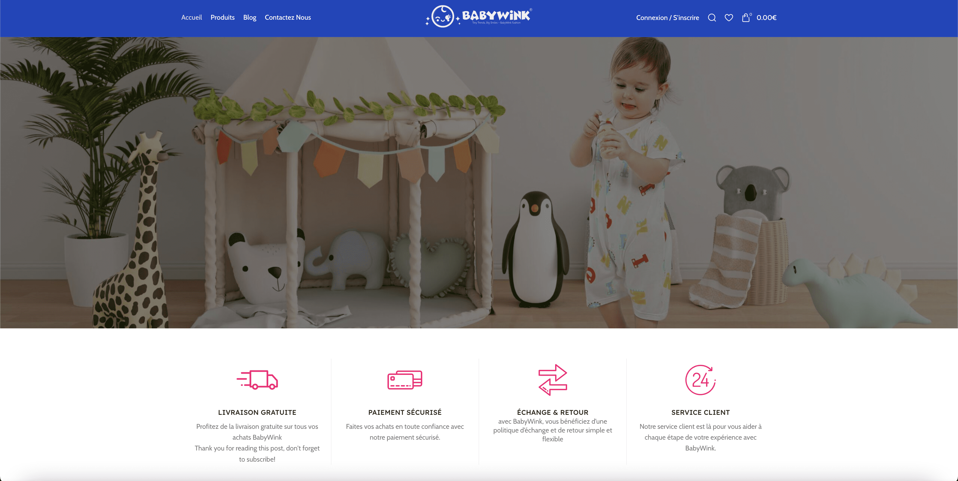 Projet Baby Wink développé par ByteBloom